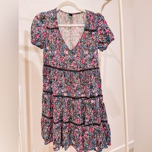 Floral Babydoll Dress // Size Small